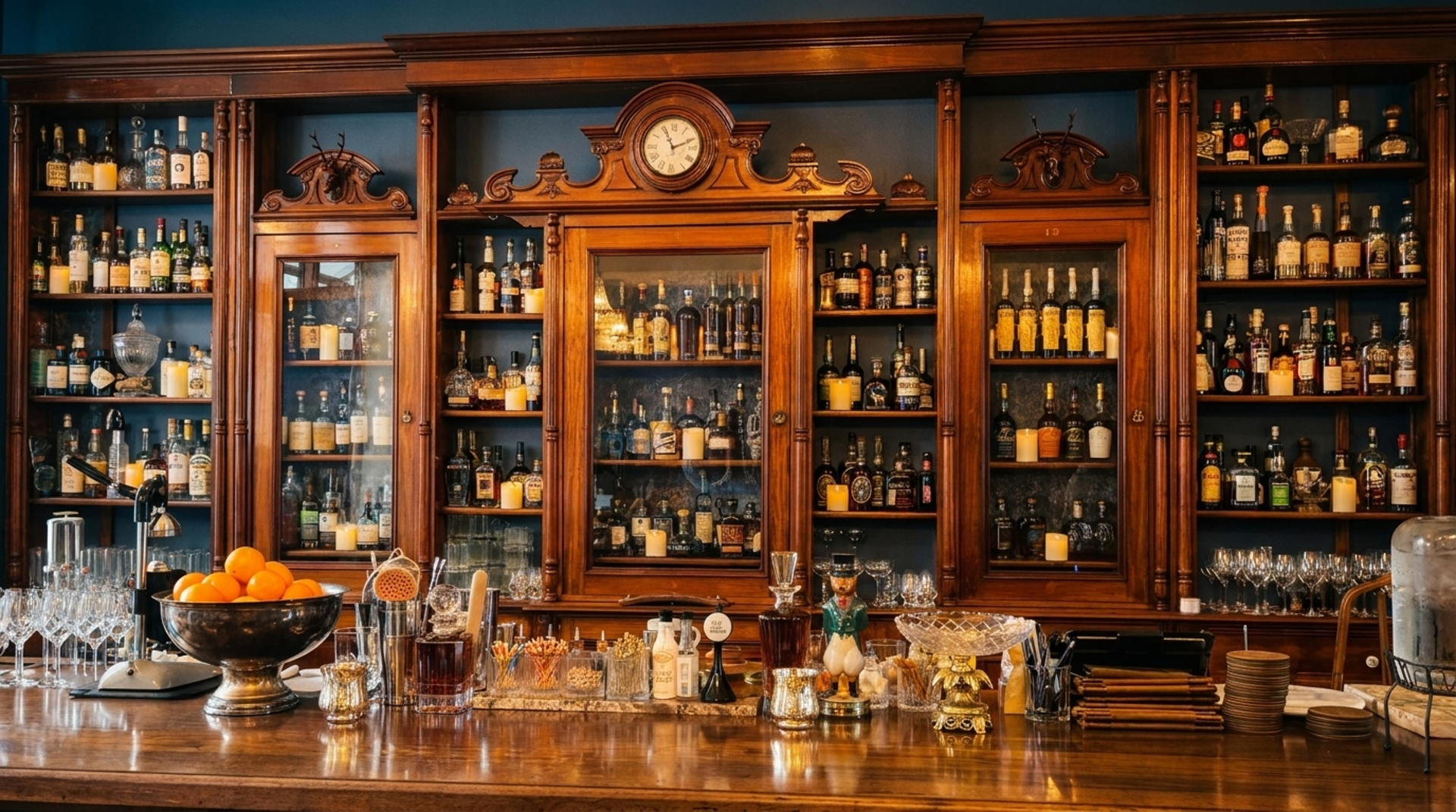 The back bar